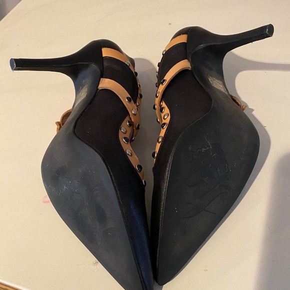 FREE PEOPLE SHOES - QUEEN OF DIAMONDS STUDDED PUMPS SZ 7 NEW WITHOUT BOX - Picture 5 of 6